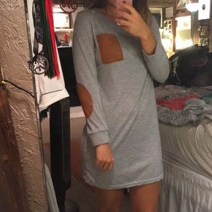 Grey long sleeve dress